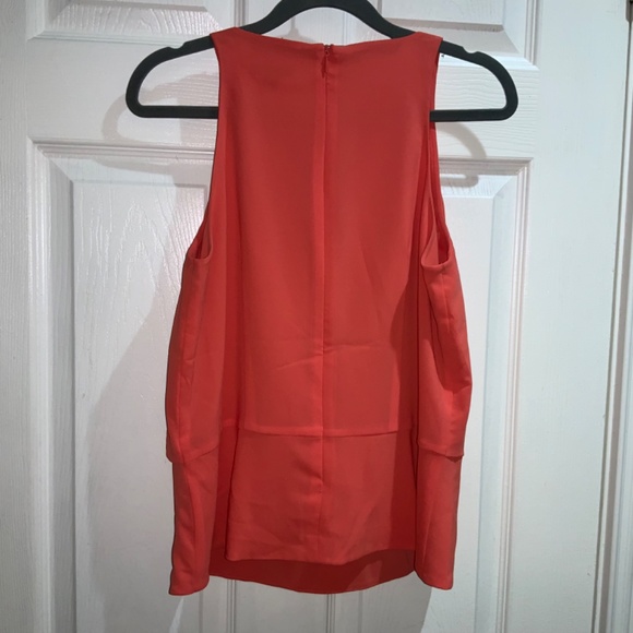 Ann Taylor halter neckline top sz 6P sleeveless back zip banded waist - Picture 5 of 6